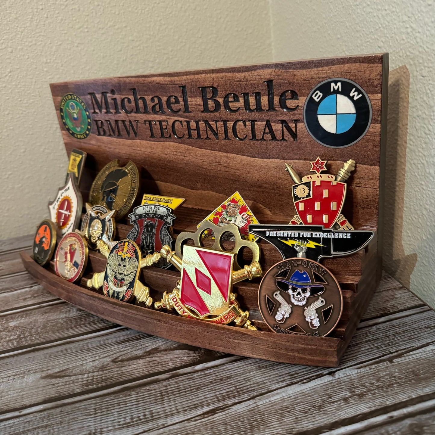 Three Tier Military Coin Holder