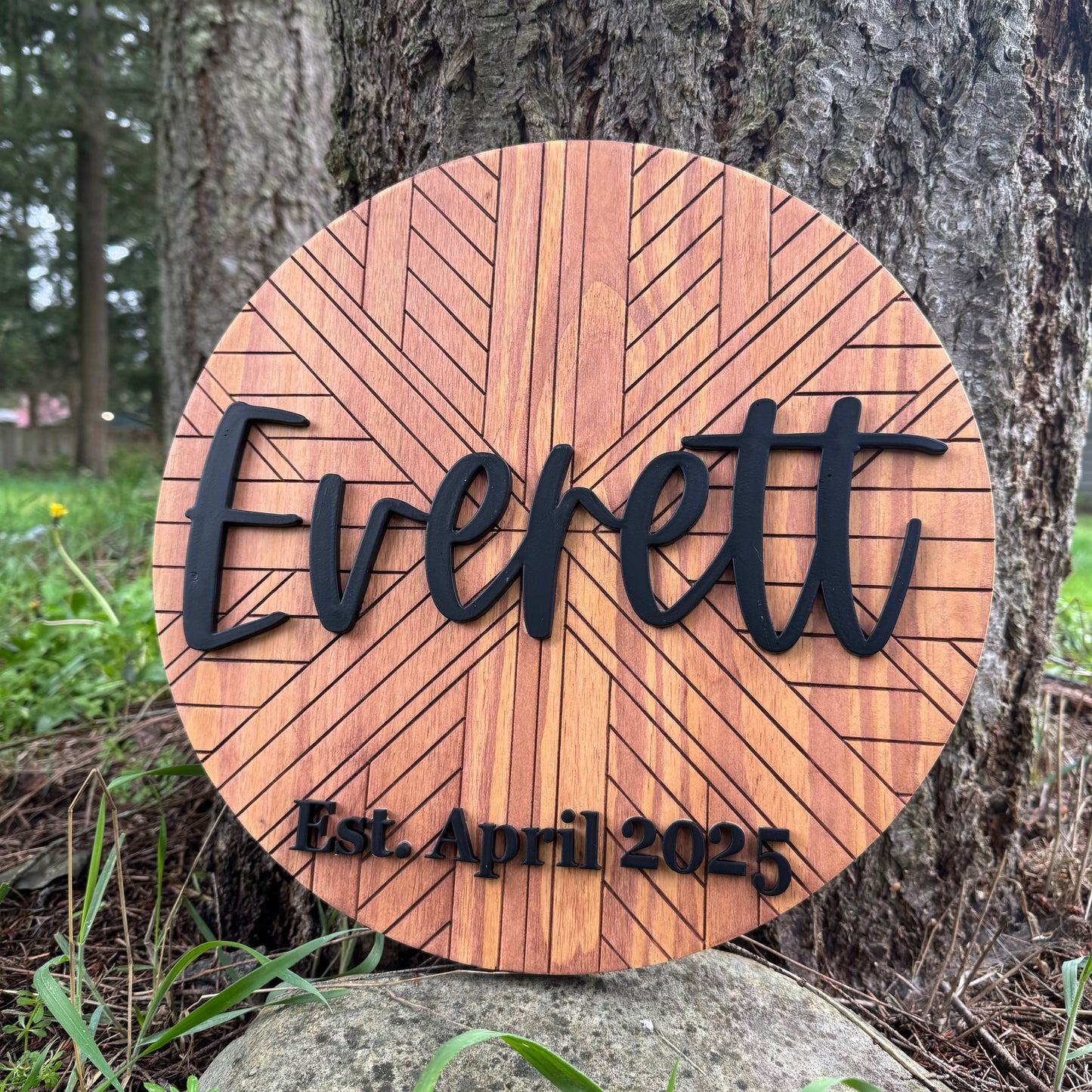 Mosaic 3D Family Sign | Last Name |